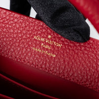 Louis Vuitton Scarlett Red Taurillon Leather Capucines Mini Handbag