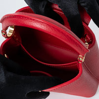 Louis Vuitton Scarlett Red Taurillon Leather Capucines Mini Handbag