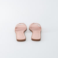 Hermes Rose Porcelaine Epsom Calfskin Leather Oran Sandals Size 37.5