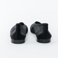 Pre-Loved Chanel™ Black Mesh Crystal Embellished Ballet Flats Size 36.5C