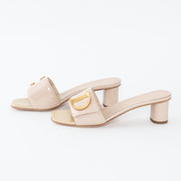Dior Beige Patent Leather C'est Sandals Size 37.5/39