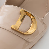 Dior Beige Patent Leather C'est Slingback Sandals Size 38/38.5