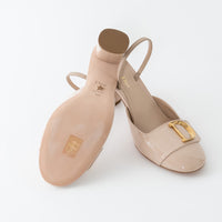 Dior Beige Patent Leather C'est Slingback Sandals Size 38/38.5