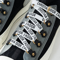 Dior Black Cotton Knit Walk'n'Dior Sneakers Size 37/38