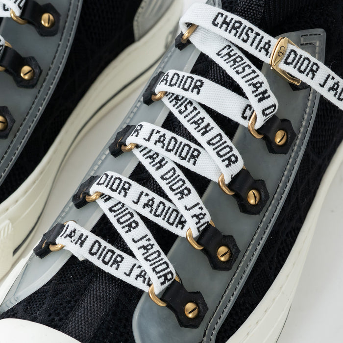 Dior Black Cotton Knit Walk'n'Dior Sneakers Size 37/38