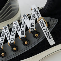 Dior Black Cotton Knit Walk'n'Dior Sneakers Size 37/38