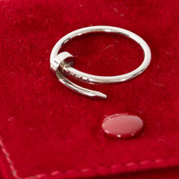 Cartier 18k White Gold Juste un Clou Ring Size 56
