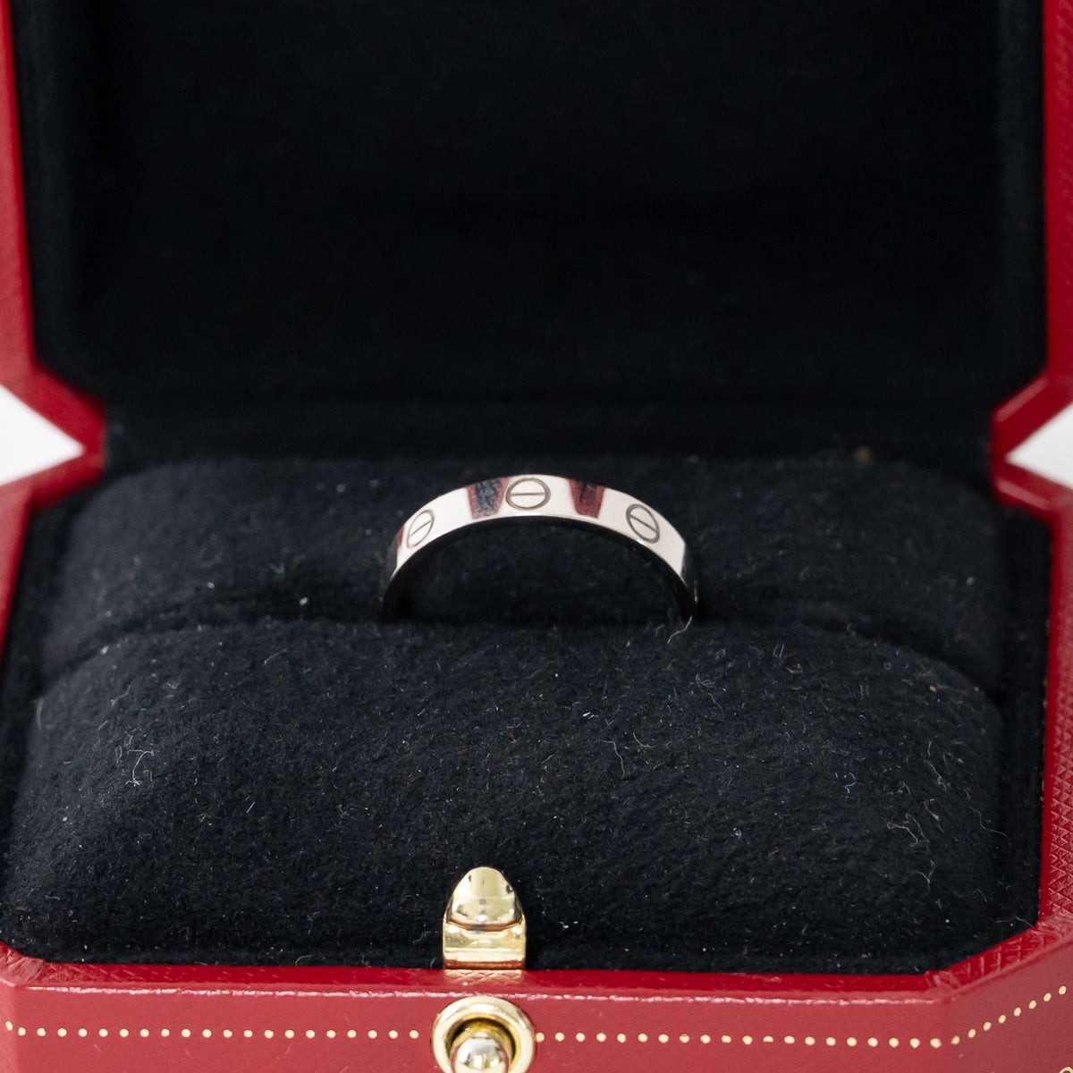 Cartier 18k White Gold Small Love Ring Size 57