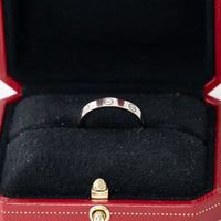 Cartier 18k White Gold Small Love Ring Size 57