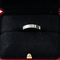 Cartier 18k White Gold Small Love Ring Size 57