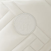 Hermes White Quilted Goatskin Leather Fuji Rain Boots Size 36
