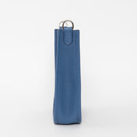 Hermes Blue Tie Clemence Leather Mini Evelyne 16