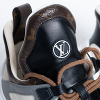 Louis Vuitton Leather and Monogram Canvas Arclight Sneakers Size 38