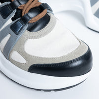 Louis Vuitton Leather and Monogram Canvas Arclight Sneakers Size 38