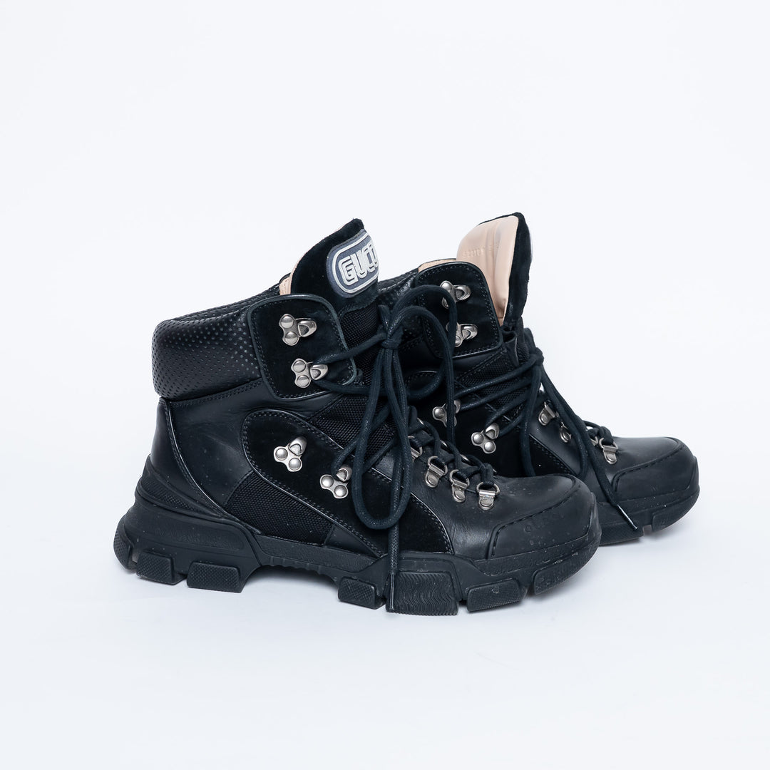 Gucci Black Chunky Winter Boots Size 39