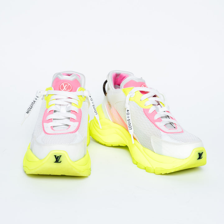 Louis Vuitton Bold Neon Technical Fabric Sneakers Size 38