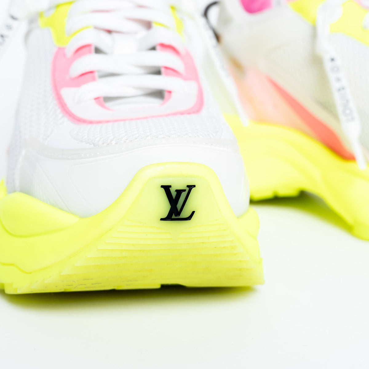 Louis Vuitton Bold Neon Technical Fabric Sneakers Size 38