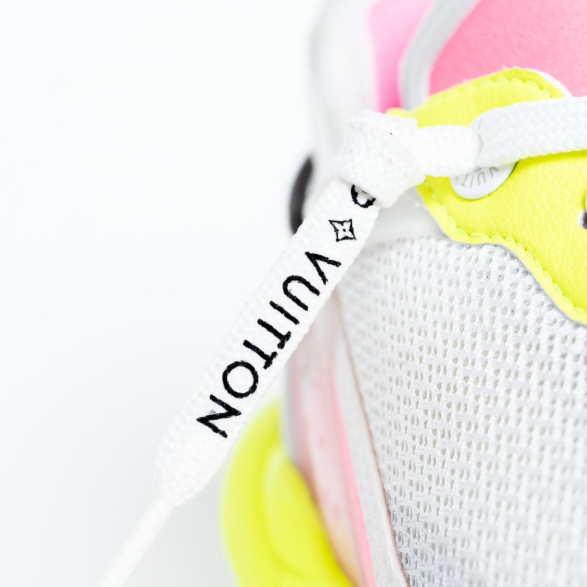 Louis Vuitton Bold Neon Technical Fabric Sneakers Size 38