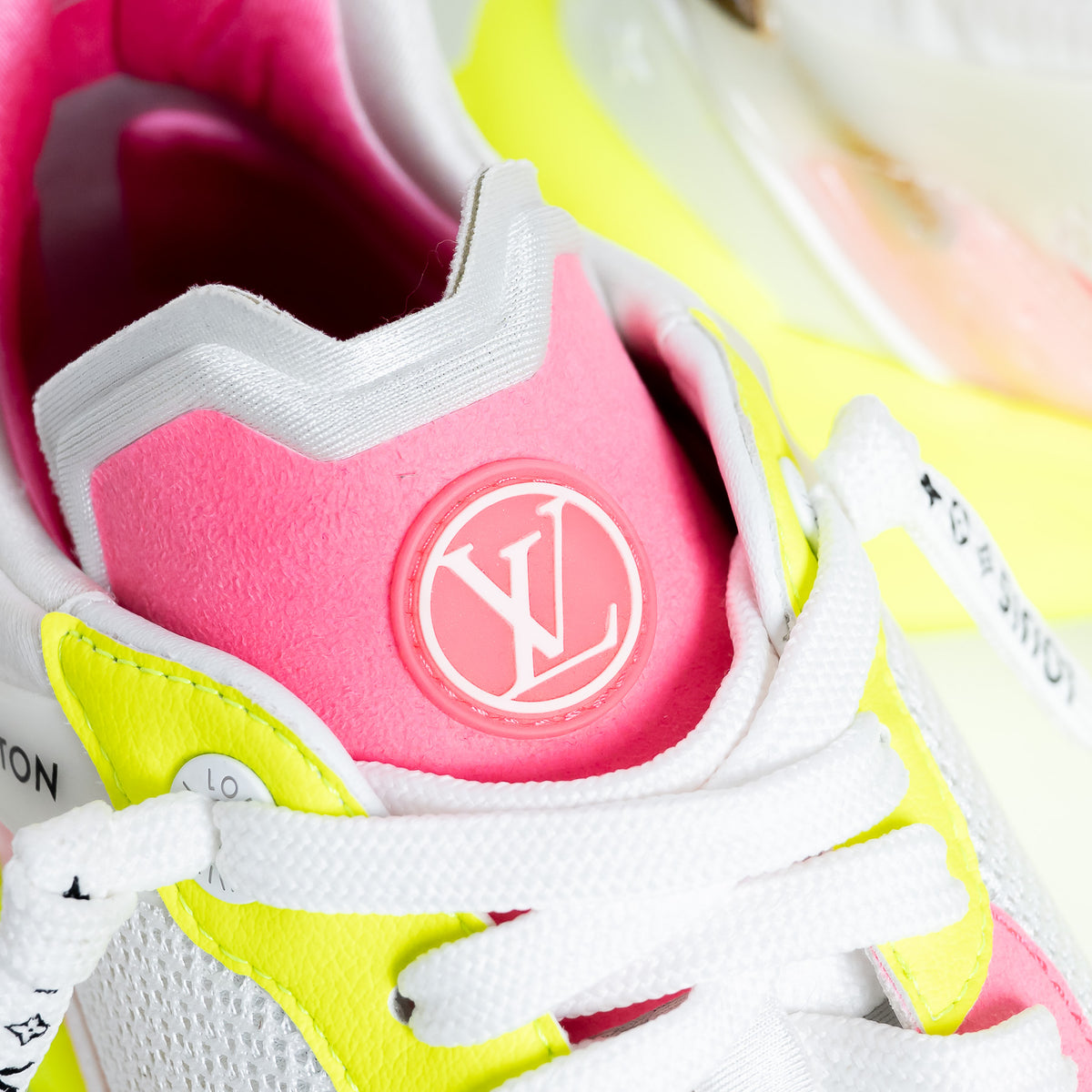 Louis Vuitton Bold Neon Technical Fabric Sneakers Size 38