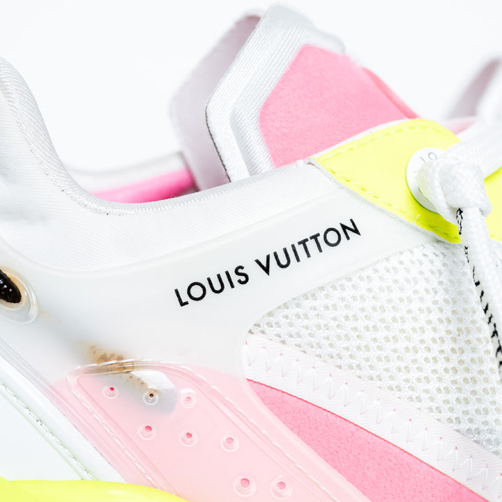 Louis Vuitton Bold Neon Technical Fabric Sneakers Size 38