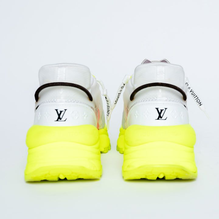 Louis Vuitton Bold Neon Technical Fabric Sneakers Size 38