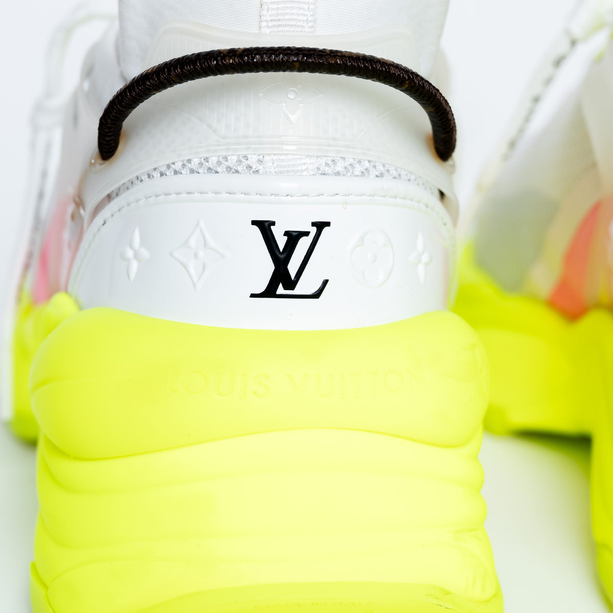 Louis Vuitton Bold Neon Technical Fabric Sneakers Size 38