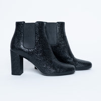 Saint Laurent Black Chelsea Boots with Block Heel Size 38