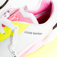Louis Vuitton Bold Neon Technical Fabric Sneakers Size 38