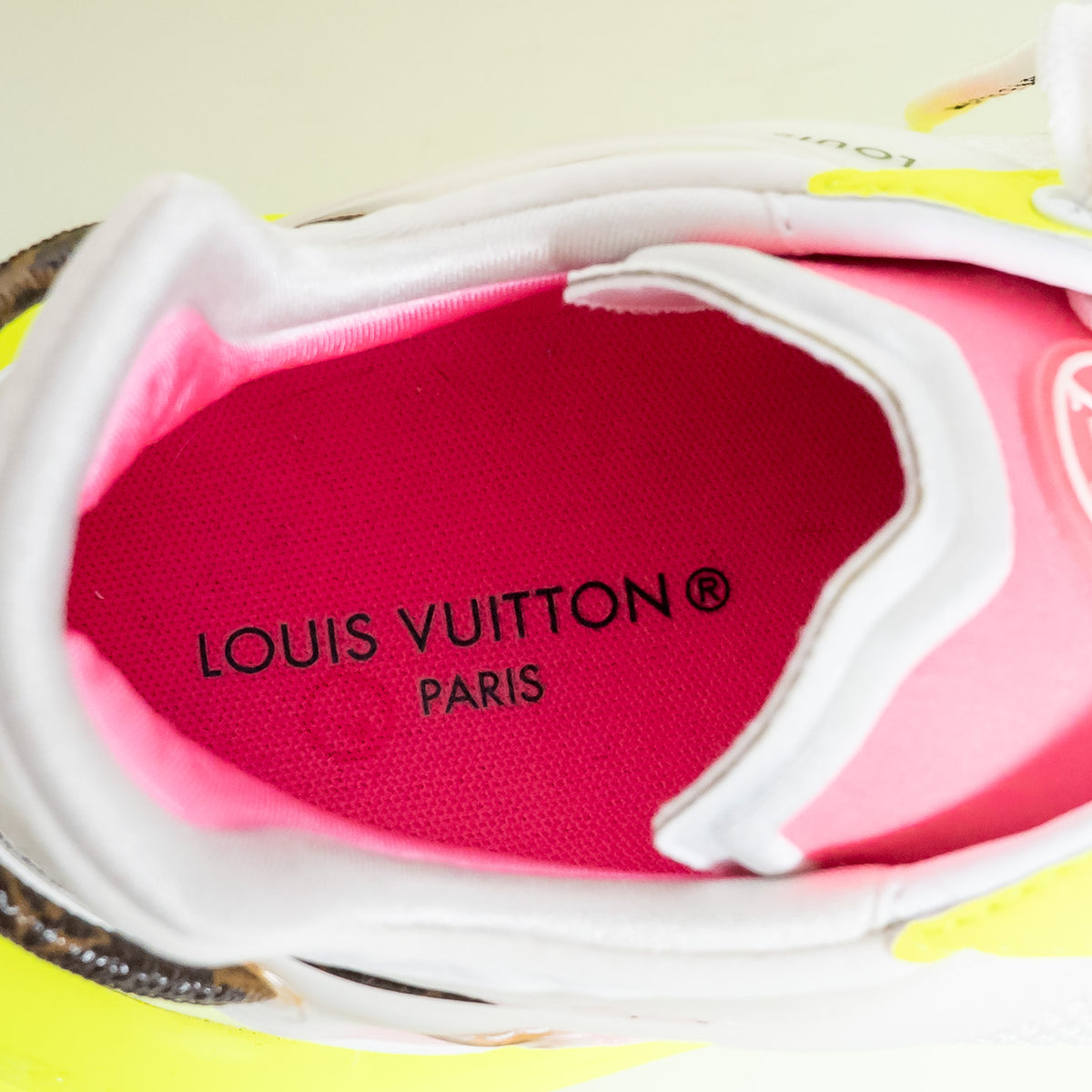 Louis Vuitton Bold Neon Technical Fabric Sneakers Size 38