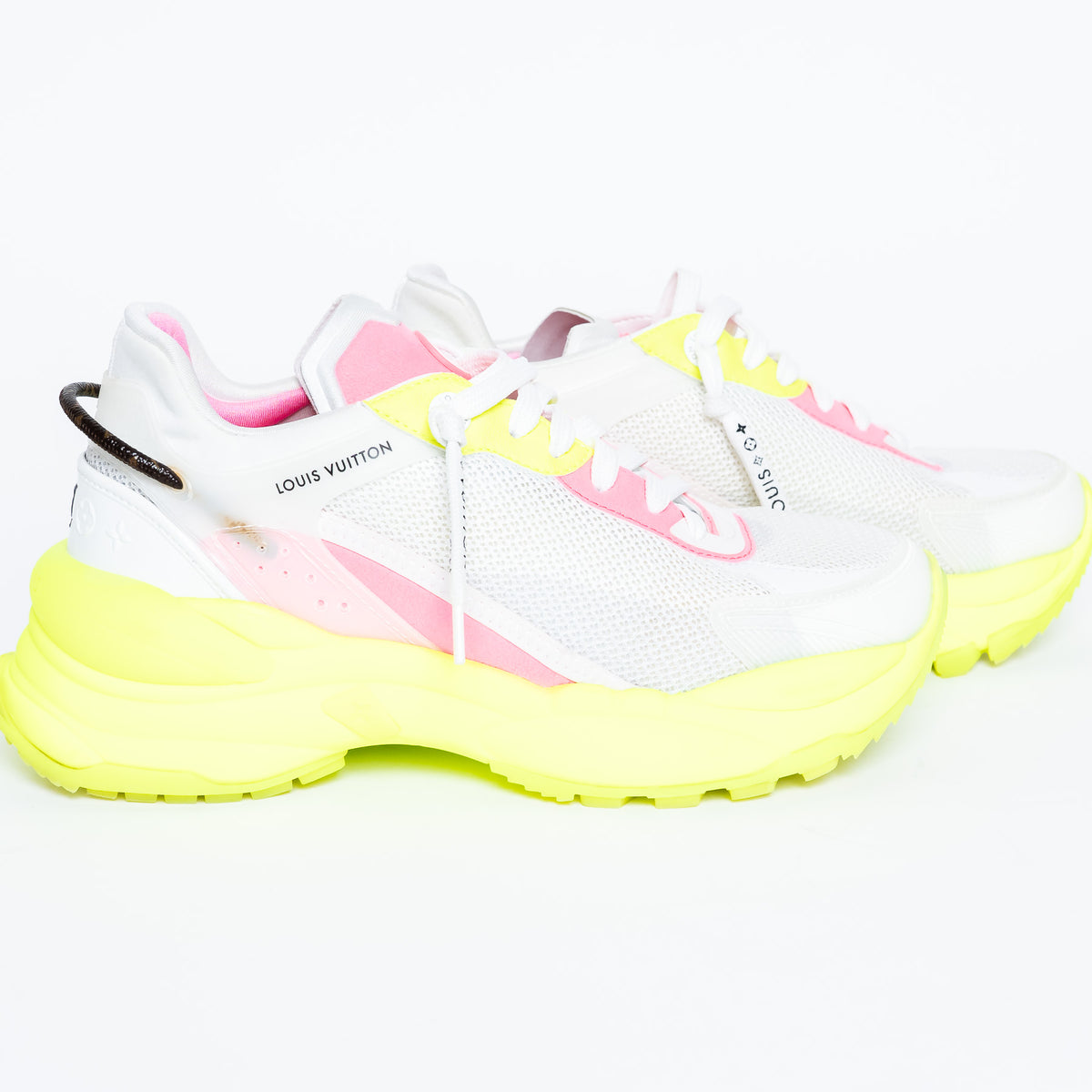 Louis Vuitton Bold Neon Technical Fabric Sneakers Size 38