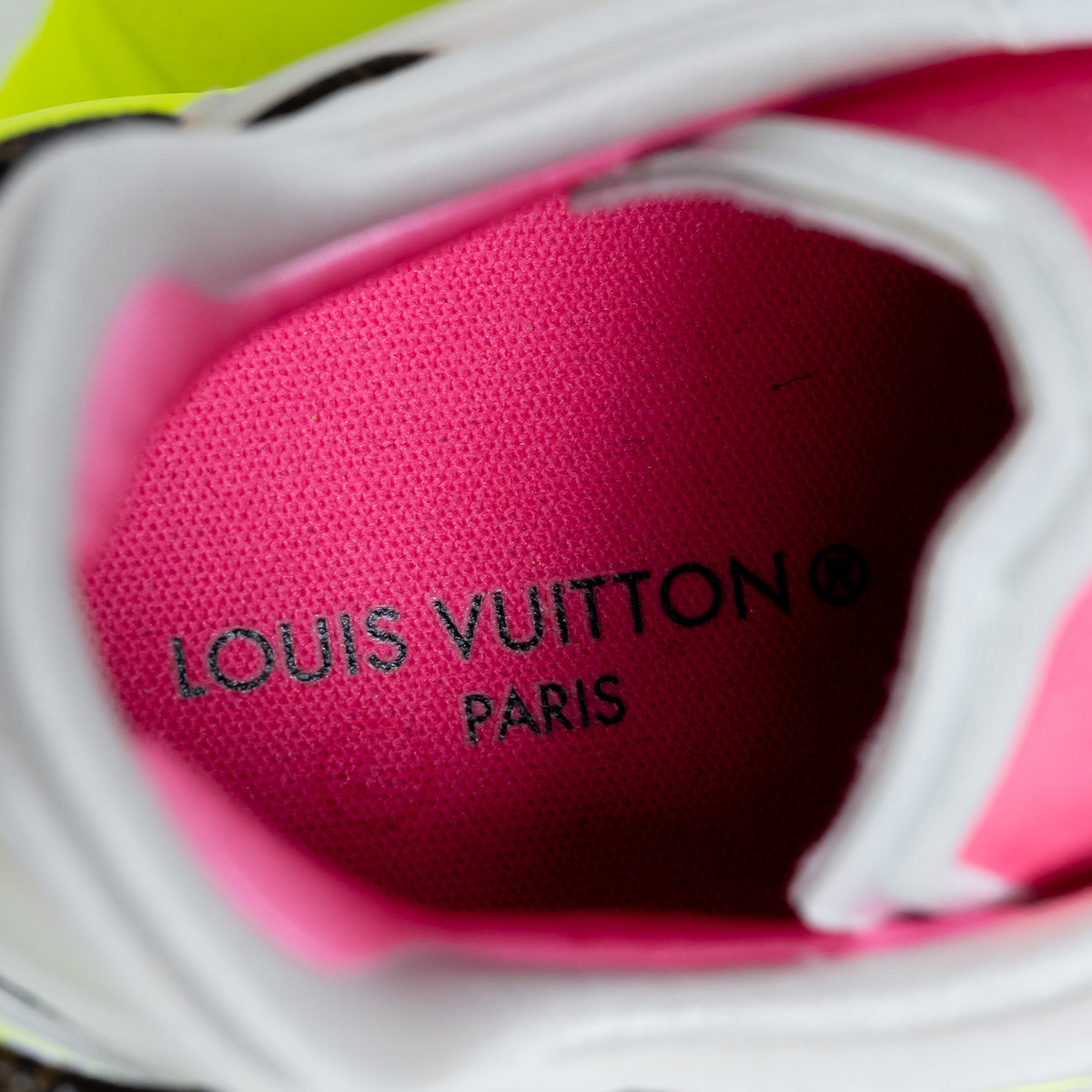 Louis Vuitton Bold Neon Technical Fabric Sneakers Size 38
