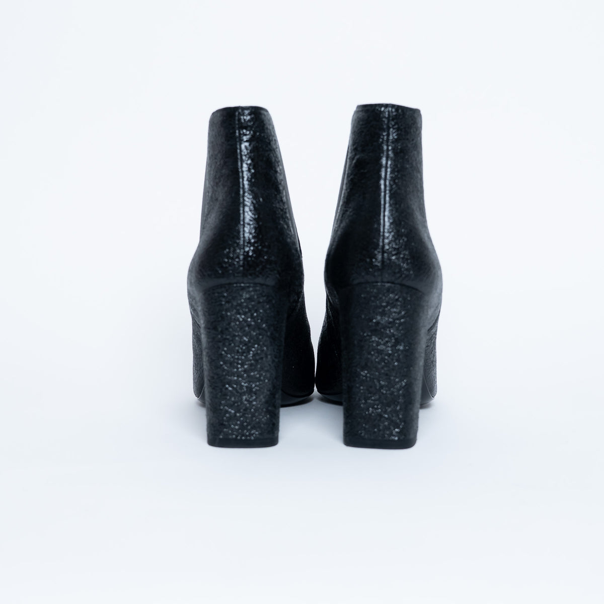 Saint Laurent Black Chelsea Boots with Block Heel Size 38