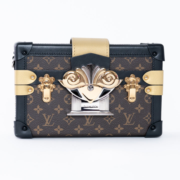 Louis Vuitton Limited Edition Monogram Petite Malle Handbag