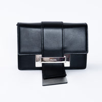 Prada Black Calfskin Ribbon Bag