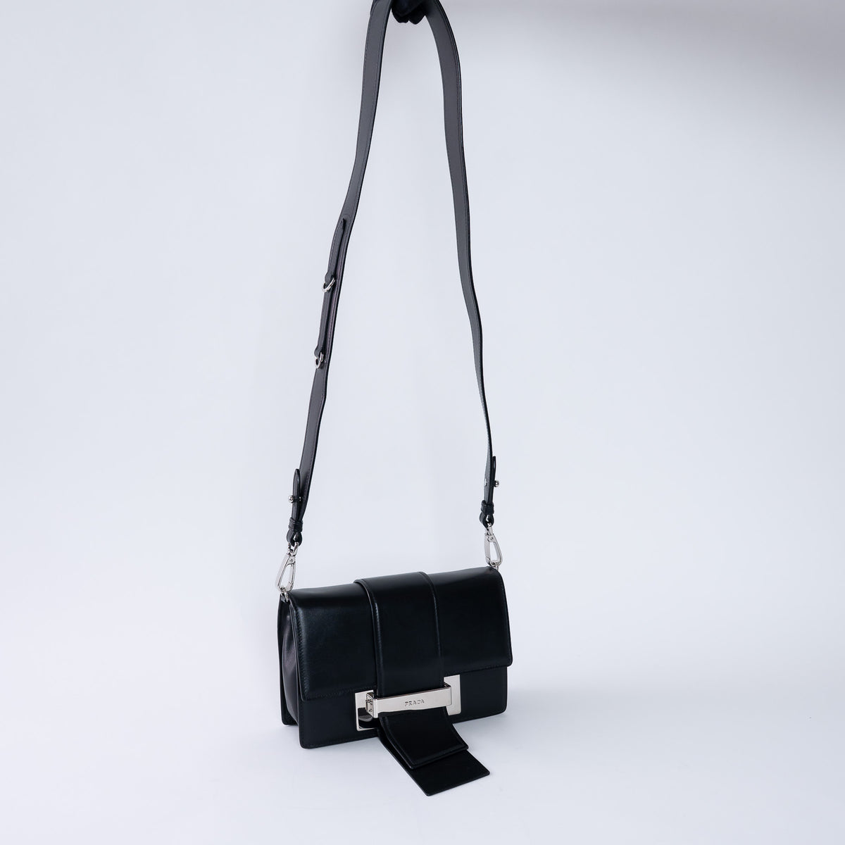 Prada Black Calfskin Ribbon Bag