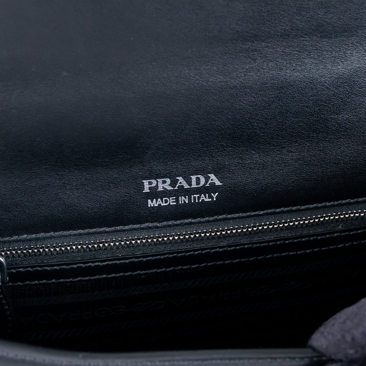 Prada Black Calfskin Ribbon Bag