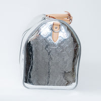 Louis Vuitton Metallic Silver Mirror Effect Bandouliere Keepall 50