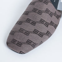 Balenciaga "Cosy" Monogram Canvas Mules Size 38