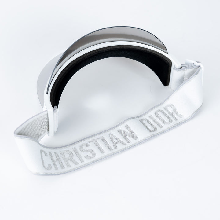 Dior Silver Mirror Effect Visor