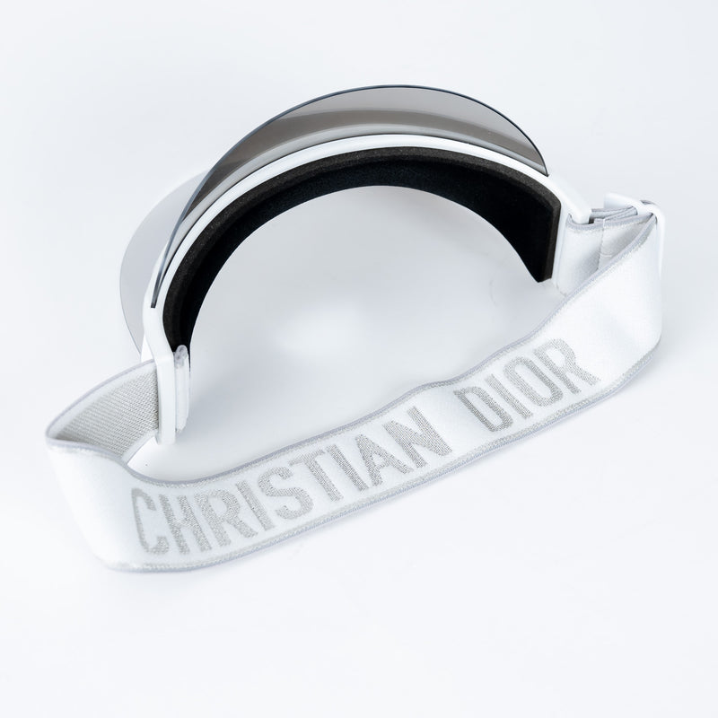 Dior Silver Mirror Effect Visor