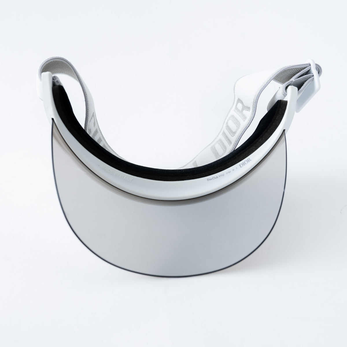 Dior Silver Mirror Effect Visor