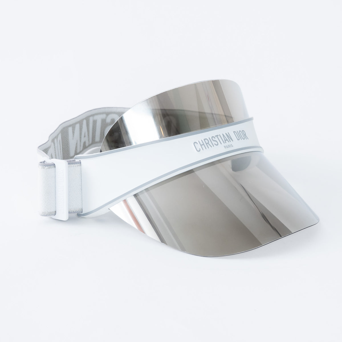 Dior Silver Mirror Effect Visor