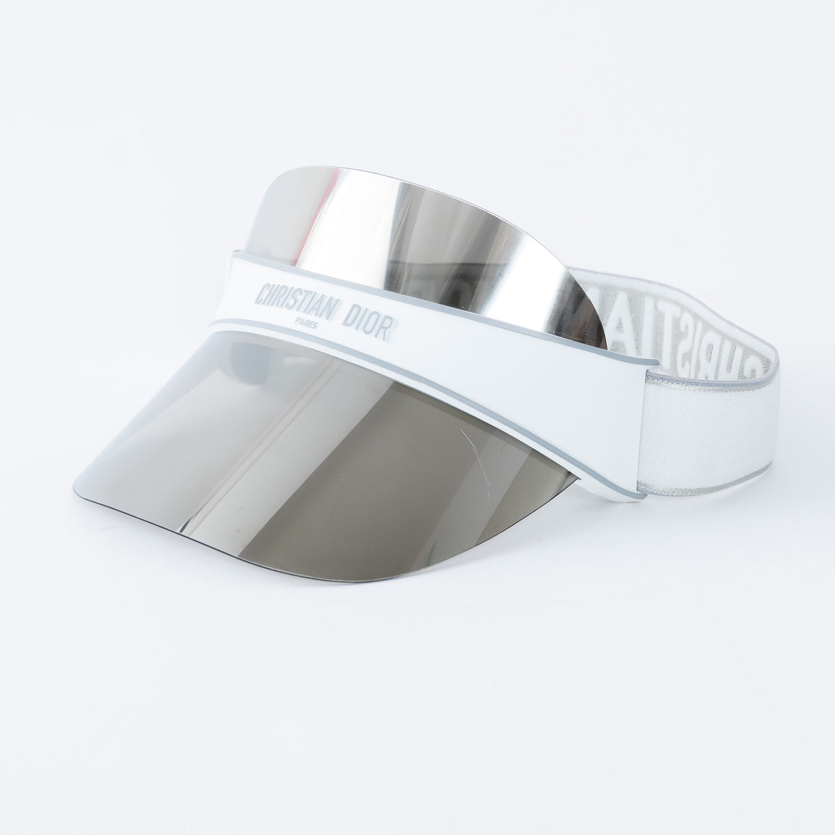 Dior Silver Mirror Effect Visor