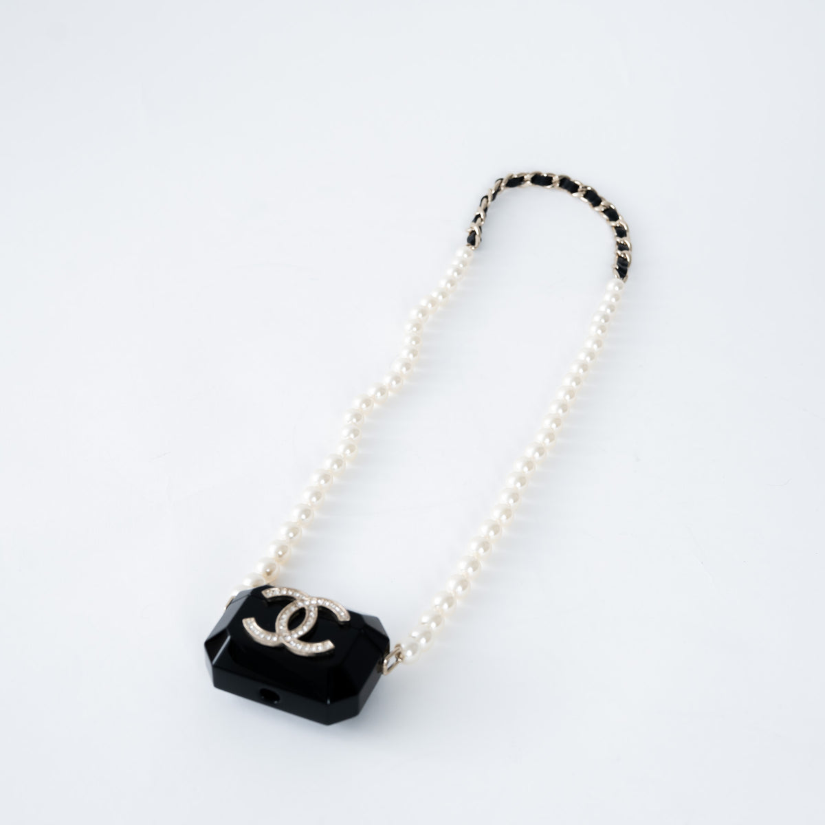 Pre-Loved Chanel™ Resin Tech Case with Embellished CC Logo