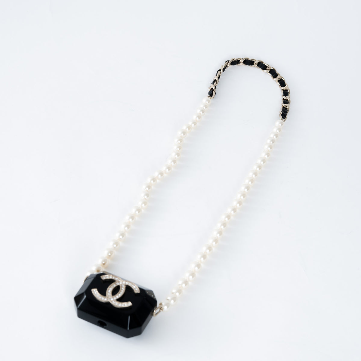 Pre-Loved Chanel™ Resin Tech Case with Embellished CC Logo