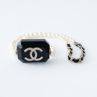 Pre-Loved Chanel™ Resin Tech Case with Embellished CC Logo