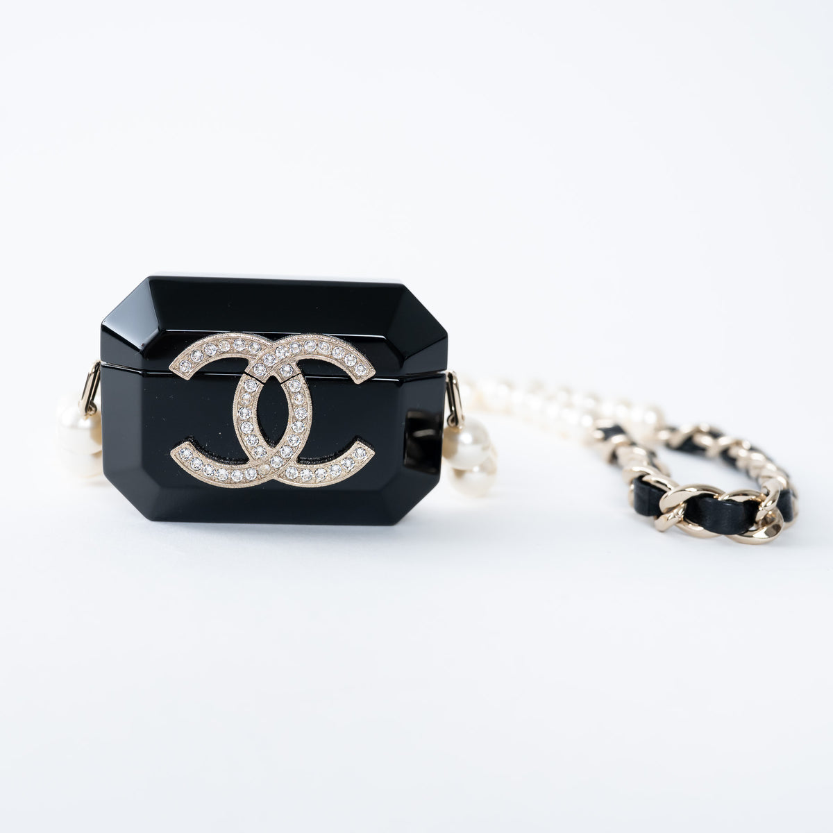 Pre-Loved Chanel™ Resin Tech Case with Embellished CC Logo