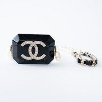 Pre-Loved Chanel™ Resin Tech Case with Embellished CC Logo