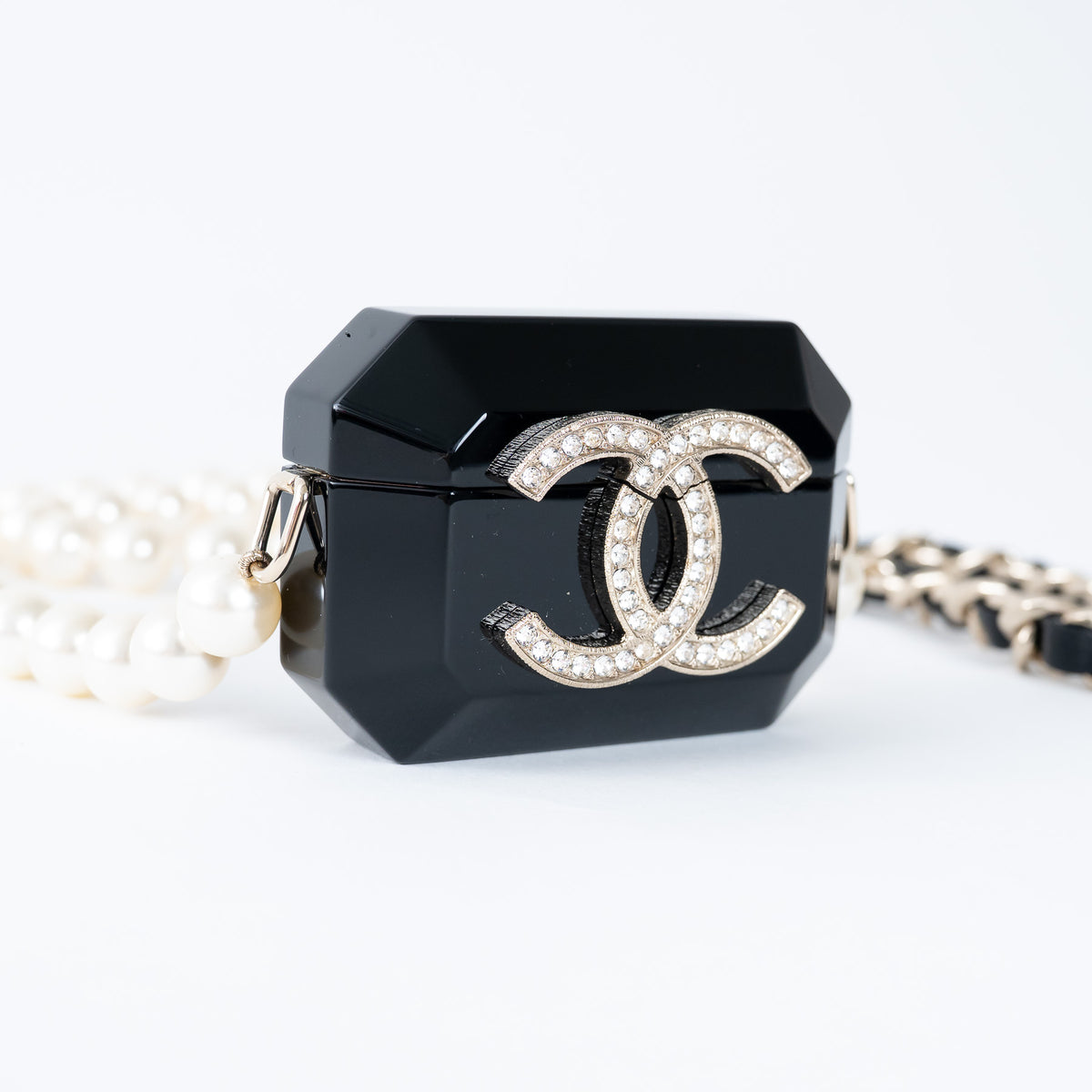 Pre-Loved Chanel™ Resin Tech Case with Embellished CC Logo