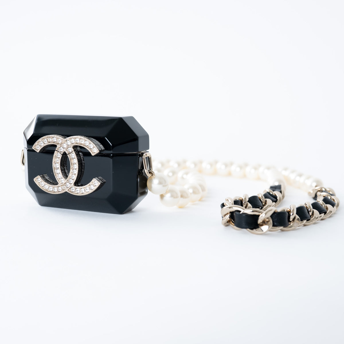 Pre-Loved Chanel™ Resin Tech Case with Embellished CC Logo